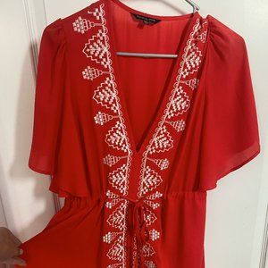 VICI Strut & Bolt Red Sun Dress (SMALL)